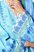 Zellbury | Unstitched 2 Piece Cambric | Embroidered Shirt Dupatta - 0028 - House Of Zarish