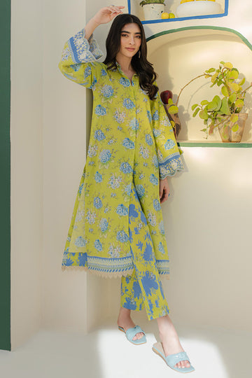 Zellbury | Unstitched 2 Piece Cambric | Embroidered Shirt Shalwar - 0104 - House Of Zarish