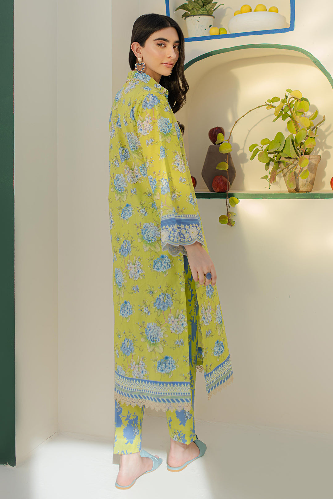 Zellbury | Unstitched 2 Piece Cambric | Embroidered Shirt Shalwar - 0104 - House Of Zarish