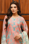 Zellbury | Unstitched 2 Piece Cambric | Embroidered Shirt Dupatta - 0106 - House Of Zarish