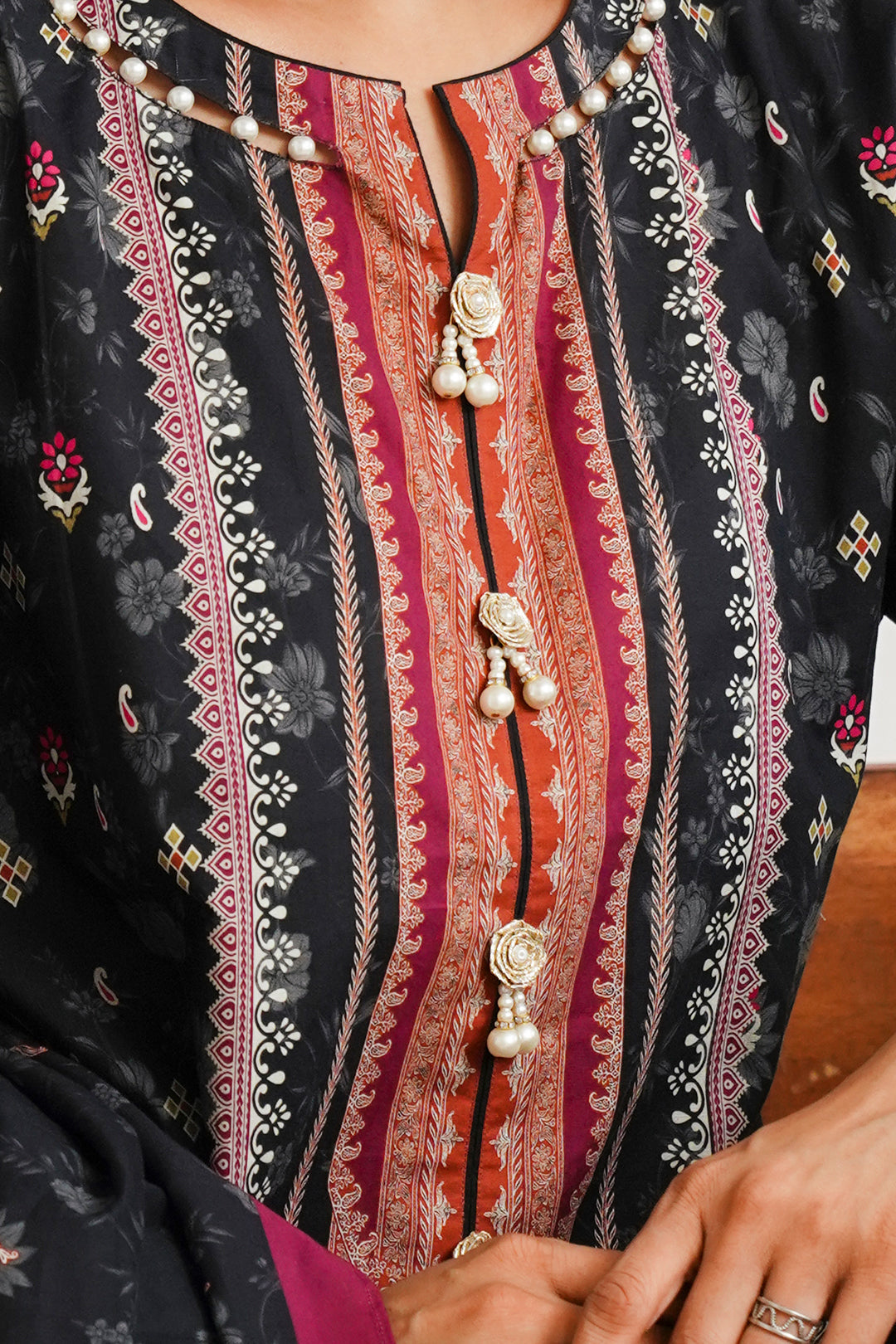 Zellbury | Unstitched 3 Piece Cambric | Embroidered Shirt Shalwar Dupatta - 0063 - House Of Zarish