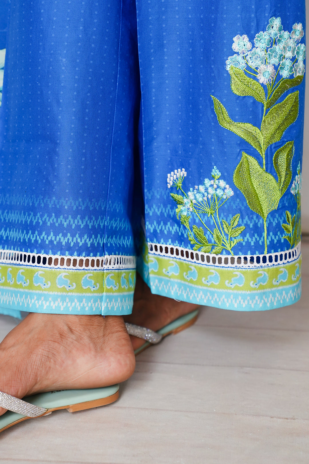 Zellbury | Unstitched 3 Piece Cambric | Embroidered Shirt Shalwar Dupatta - 0065 - House Of Zarish