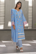 Zellbury | Unstitched 3 Piece Cambric | Embroidered Shirt Shalwar Dupatta - 0068 - Libasekhas