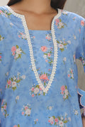Zellbury | Unstitched 3 Piece Cambric | Embroidered Shirt Shalwar Dupatta - 0068 - House Of Zarish