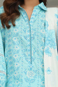 Zellbury | Unstitched 3 Piece Cambric | Embroidered Shirt Shalwar Dupatta - 0070 - House Of Zarish