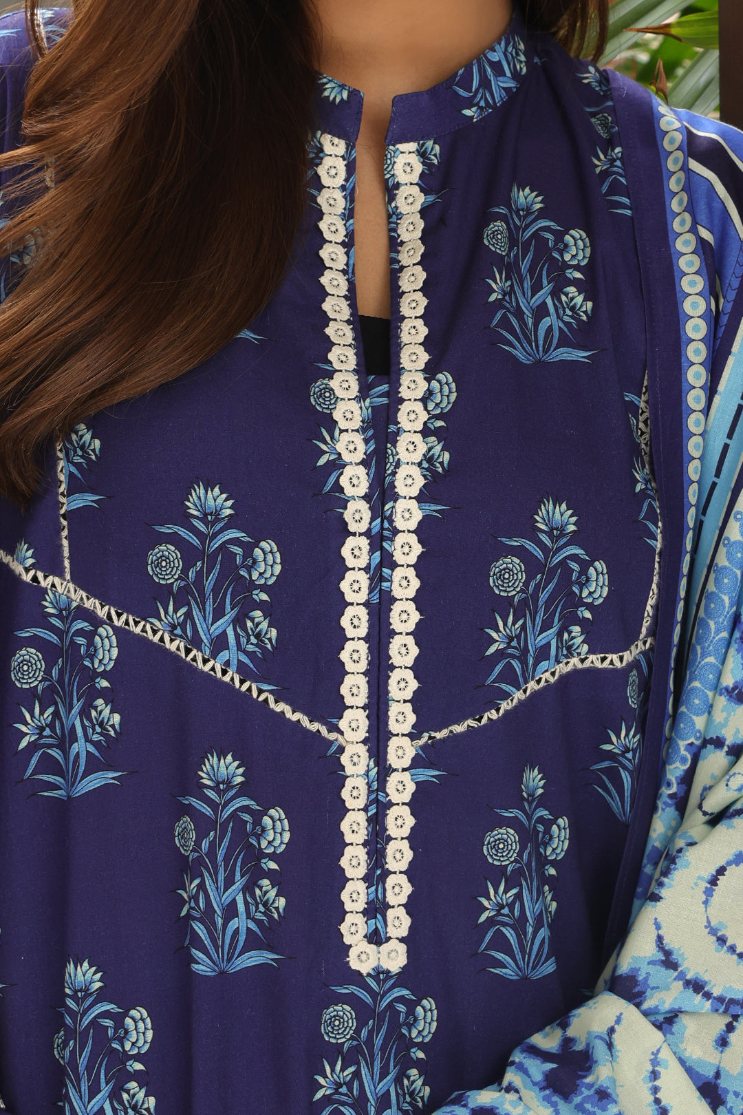 Zellbury | Unstitched 3 Piece Cambric | Embroidered Shirt Shalwar Dupatta - 0072 - House Of Zarish