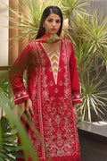 Zellbury | Unstitched 3 Piece Cambric | Embroidered Shirt Shalwar Dupatta - 0074 - House Of Zarish