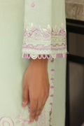 Zellbury | Unstitched 3 Piece Chambray | Embroidered Shirt Shalwar Dupatta - 0077 - House Of Zarish