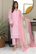 Zellbury | Unstitched 3 Piece Chambray | Embroidered Shirt Shalwar Dupatta - 0146 - House Of Zarish