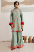 Zellbury | Unstitched 3 Piece Cambric | Embroidered Shirt Shalwar Dupatta - 0149 - House Of Zarish