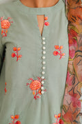 Zellbury | Unstitched 3 Piece Cambric | Embroidered Shirt Shalwar Dupatta - 0149 - House Of Zarish