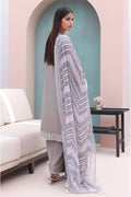 Zellbury | Unstitched 3 Piece Cambric | Embroidered Shirt Shalwar Dupatta - 0601 - House Of Zarish