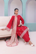 Zellbury | Unstitched 3 Piece Cambric | Embroidered Shirt Shalwar Dupatta - 0602 - House Of Zarish