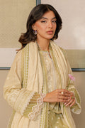 Zellbury | Unstitched 3 Piece Chikankari | Embroidered Shirt Shalwar Dupatta - 0702 - House Of Zarish