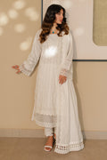 Zellbury | Unstitched 3 Piece Chikankari | Embroidered Shirt Shalwar Dupatta - 0704 - House Of Zarish