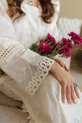 Zellbury | Unstitched 3 Piece Chikankari | Embroidered Shirt Shalwar Dupatta - 0704 - House Of Zarish