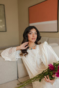 Zellbury | Unstitched 3 Piece Chikankari | Embroidered Shirt Shalwar Dupatta - 0704 - House Of Zarish