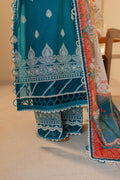 Zellbury | Unstitched 3 Piece Chikankari | Embroidered Shirt Shalwar Dupatta - 0705 - Libasekhas
