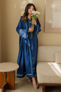 Zellbury | Unstitched 3 Piece Chikankari | Embroidered Shirt Shalwar Dupatta - 0711 - House Of Zarish