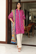 Zellbury | Unstitched 2 Piece Cambric | Shirt Dupatta - 0002 - House Of Zarish
