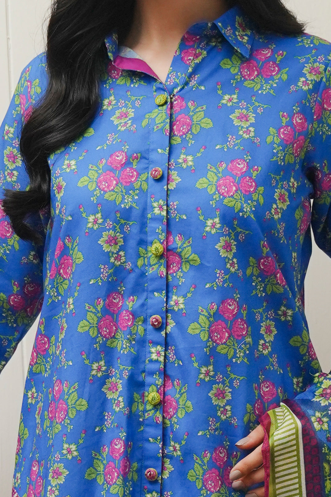 Zellbury | Unstitched 2 Piece Cambric | Shirt Dupatta - 0004 - House Of Zarish