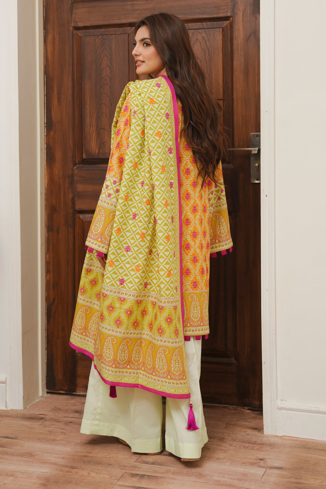 Zellbury | Unstitched 2 Piece Cambric | Shirt Dupatta - 0005 - House Of Zarish
