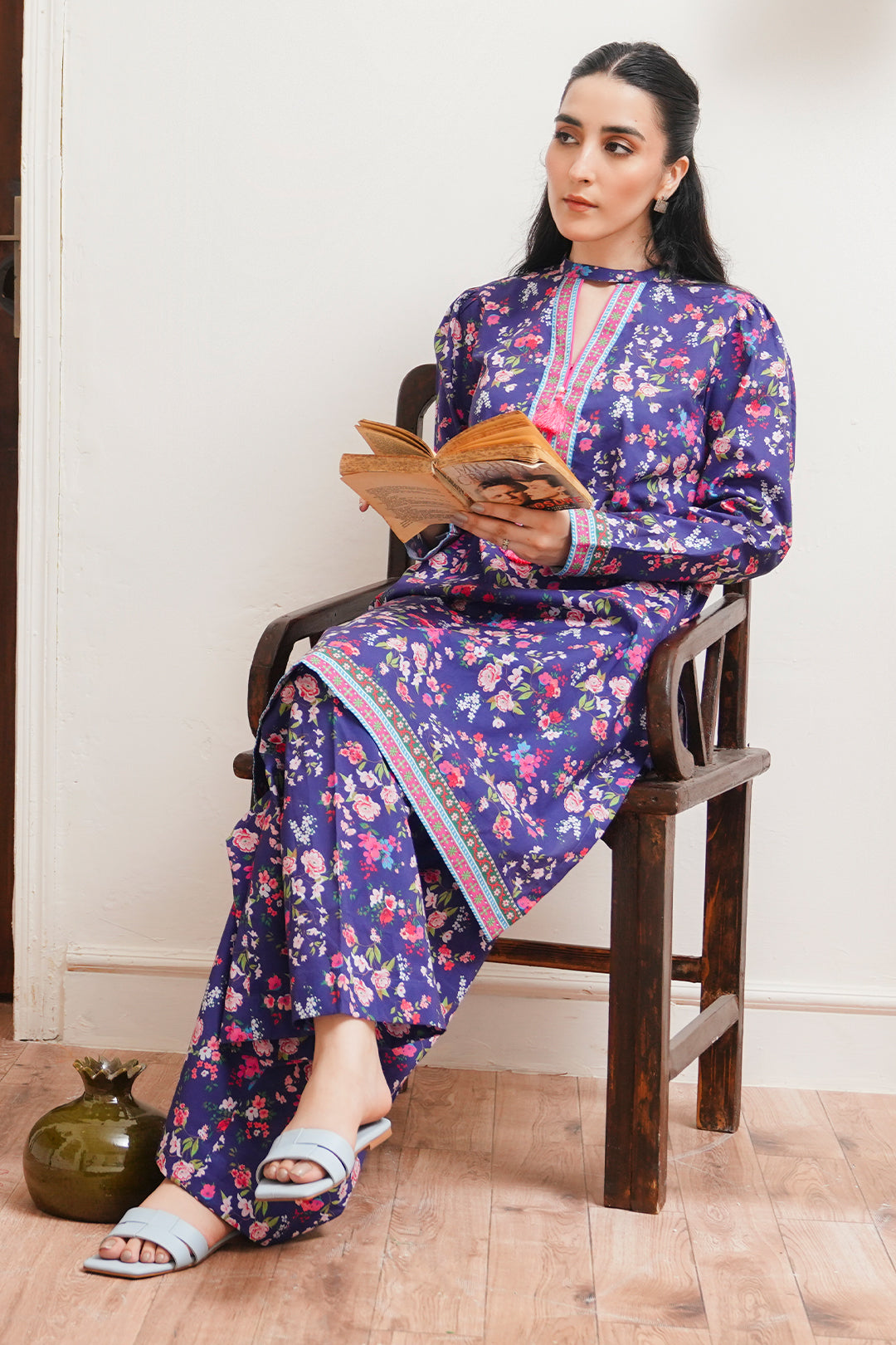 Zellbury | Unstitched 2 Piece Cambric | Shirt Shalwar - 0012 - House Of Zarish