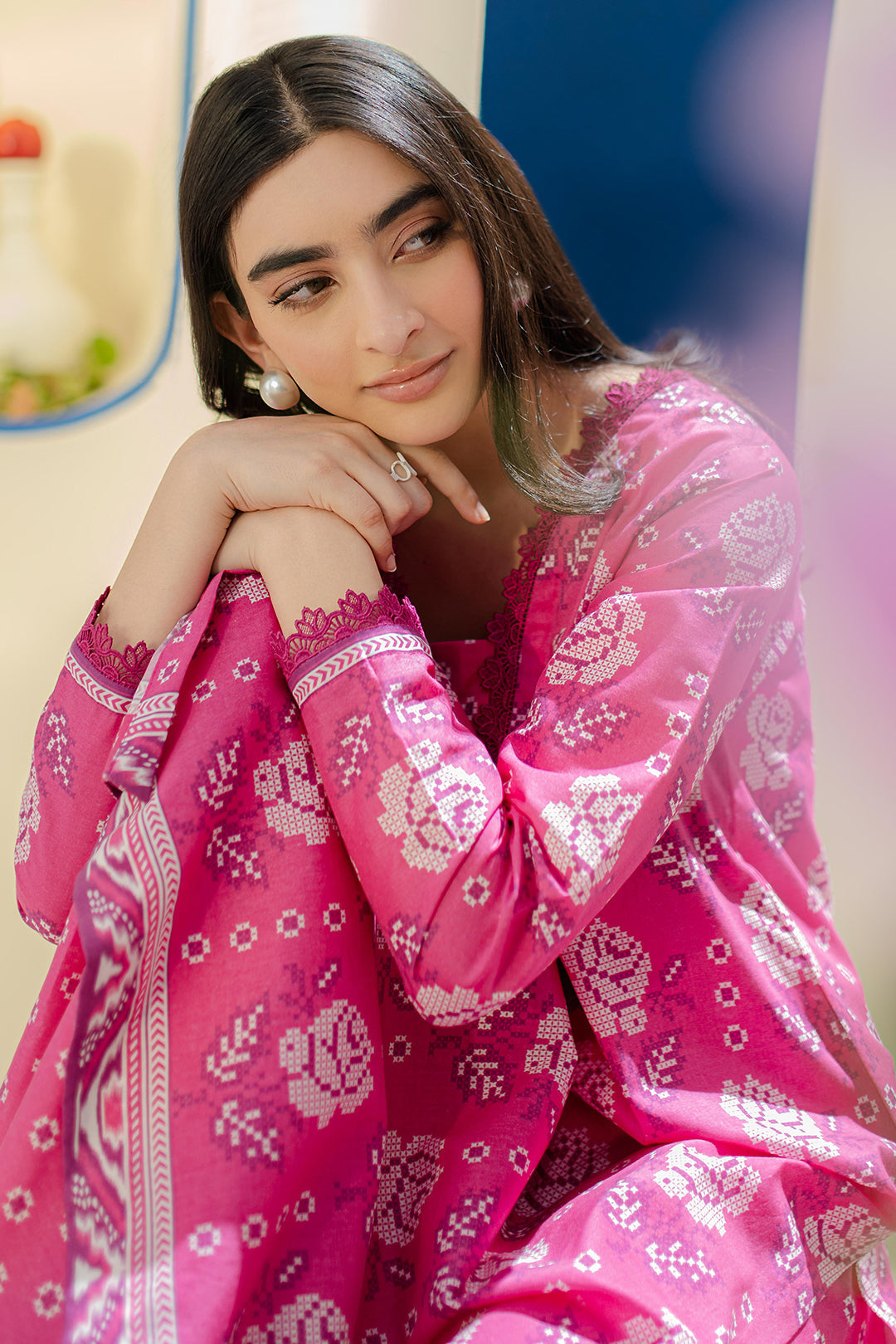 Zellbury | Unstitched 2 Piece Cambric | Shirt Shalwar - 0017 - House Of Zarish