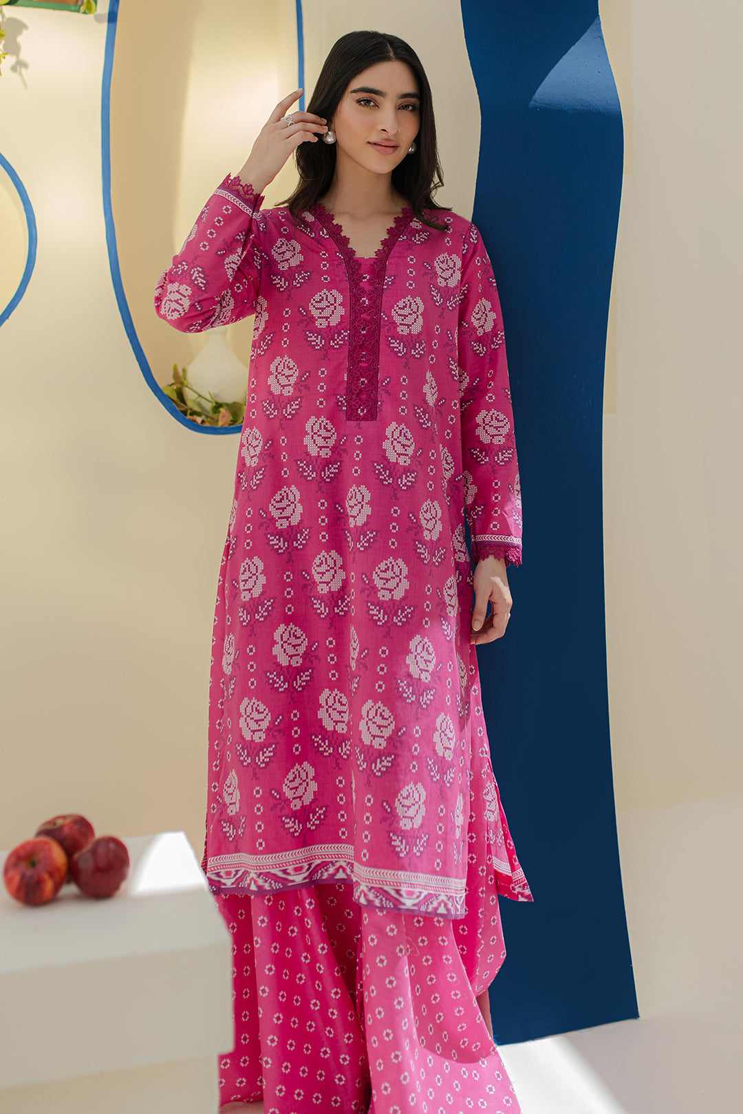 Zellbury | Unstitched 2 Piece Cambric | Shirt Shalwar - 0017 - House Of Zarish