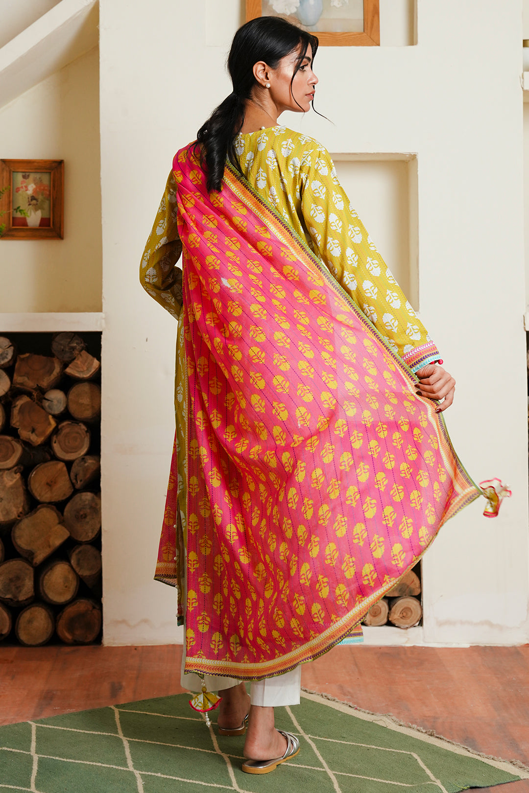 Zellbury | Unstitched 2 Piece Cambric | Shirt Dupatta - 0089 - Libasekhas