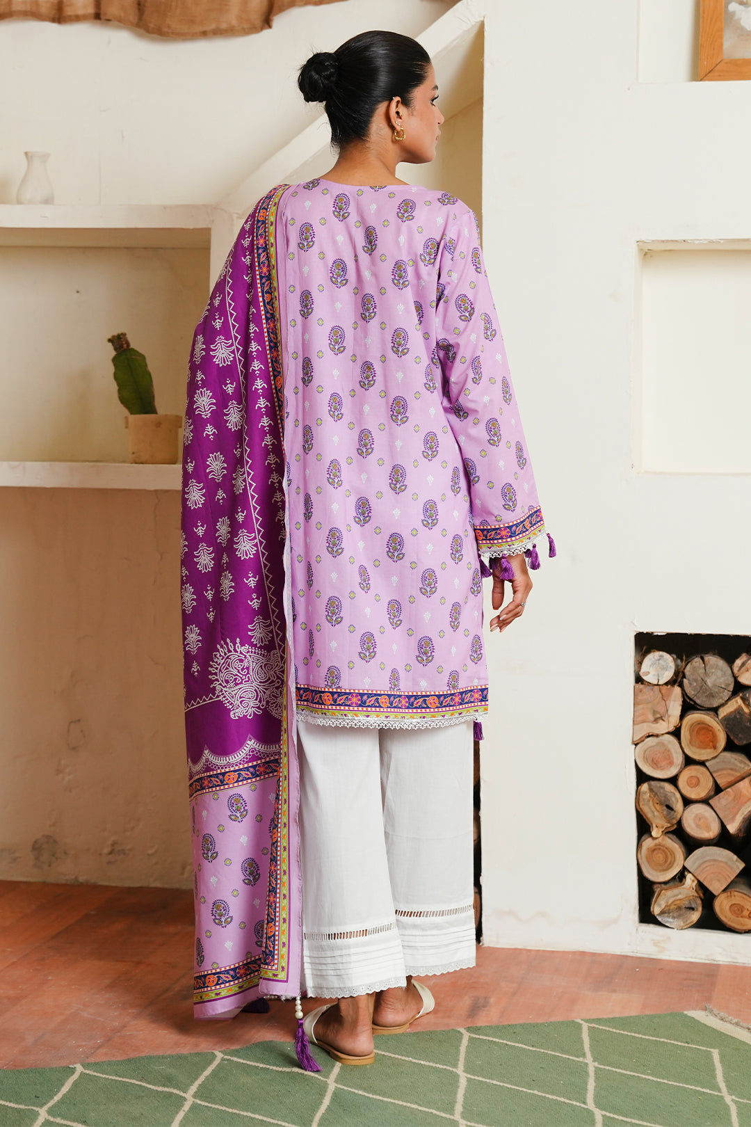 Zellbury | Unstitched 2 Piece Cambric | Shirt Dupatta - 0094 - House Of Zarish