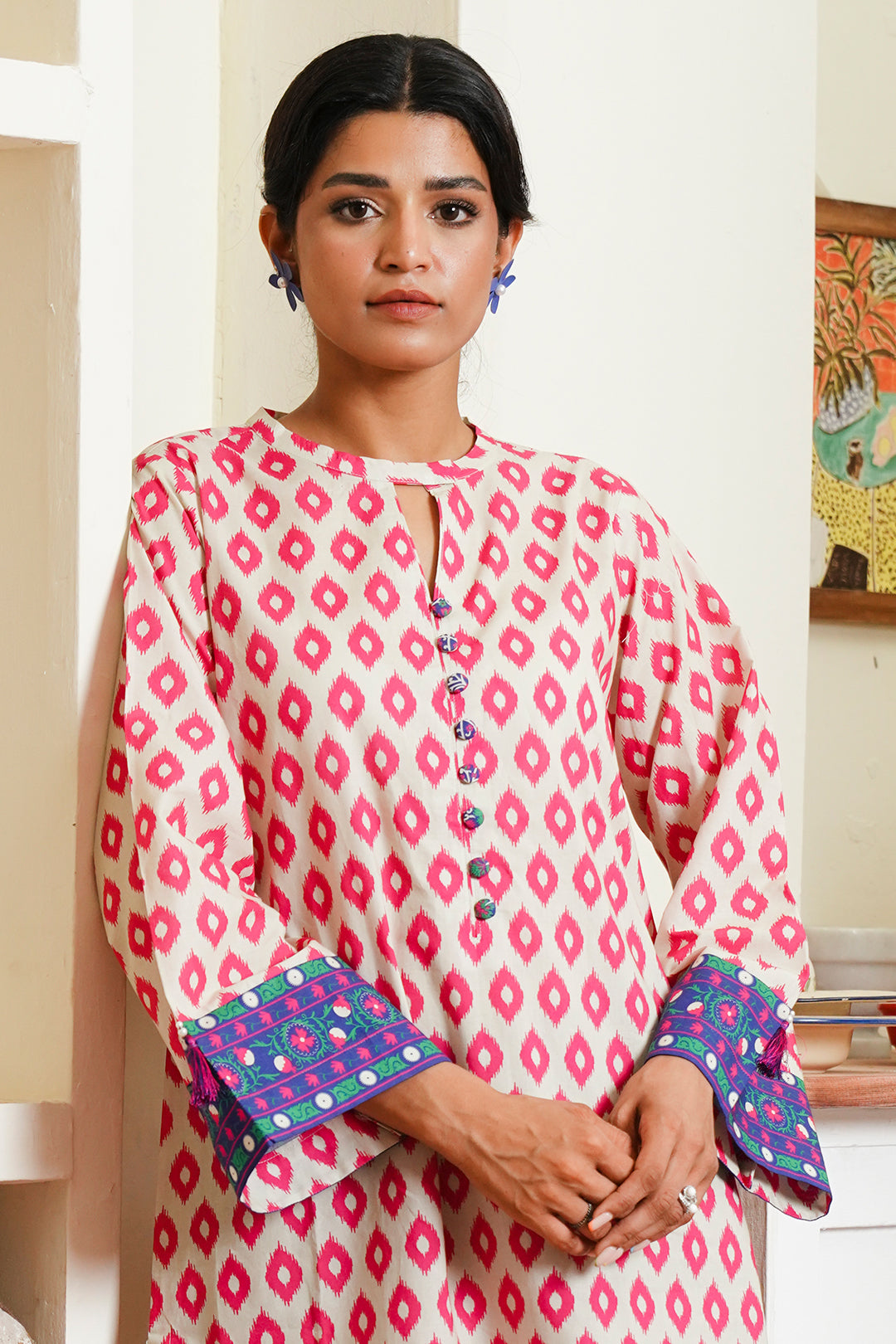 Zellbury | Unstitched 2 Piece Cambric | Shirt Shalwar - 0098 - Libasekhas
