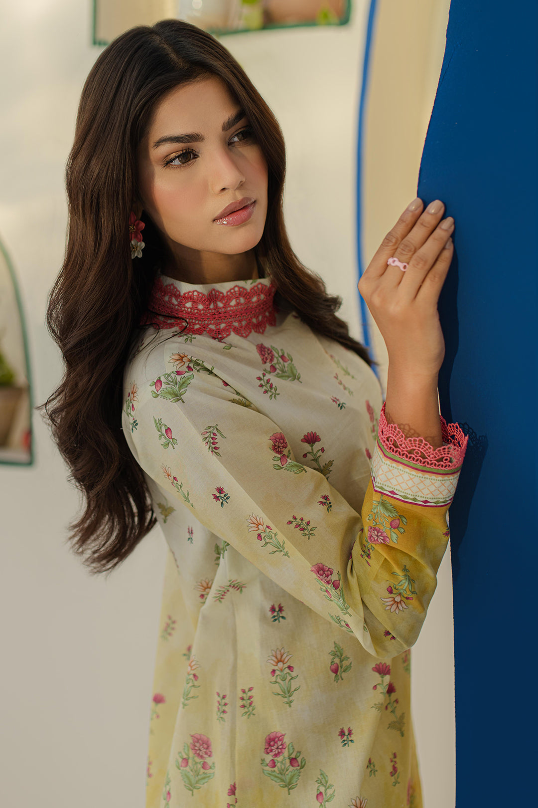 Zellbury | Unstitched 2 Piece Cambric | Shirt Shalwar - 0101 - House Of Zarish