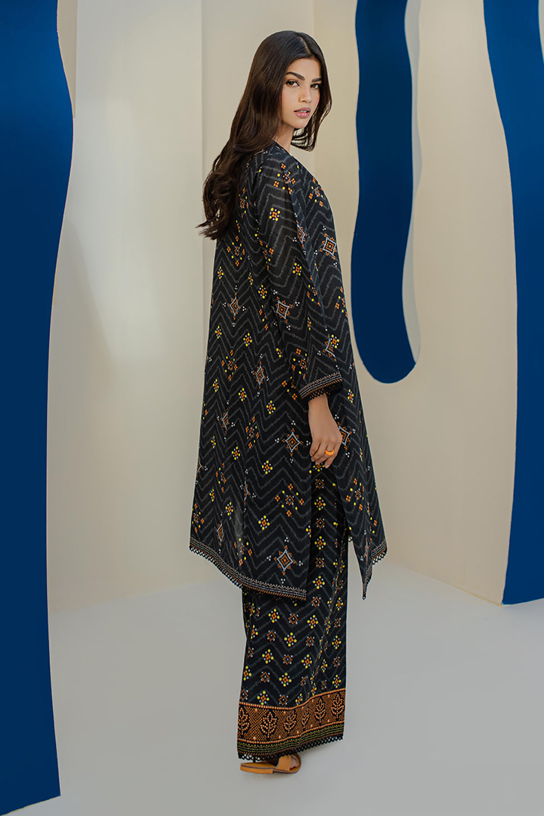 Zellbury | Unstitched 2 Piece Cambric | Shirt Shalwar - 0102 - House Of Zarish