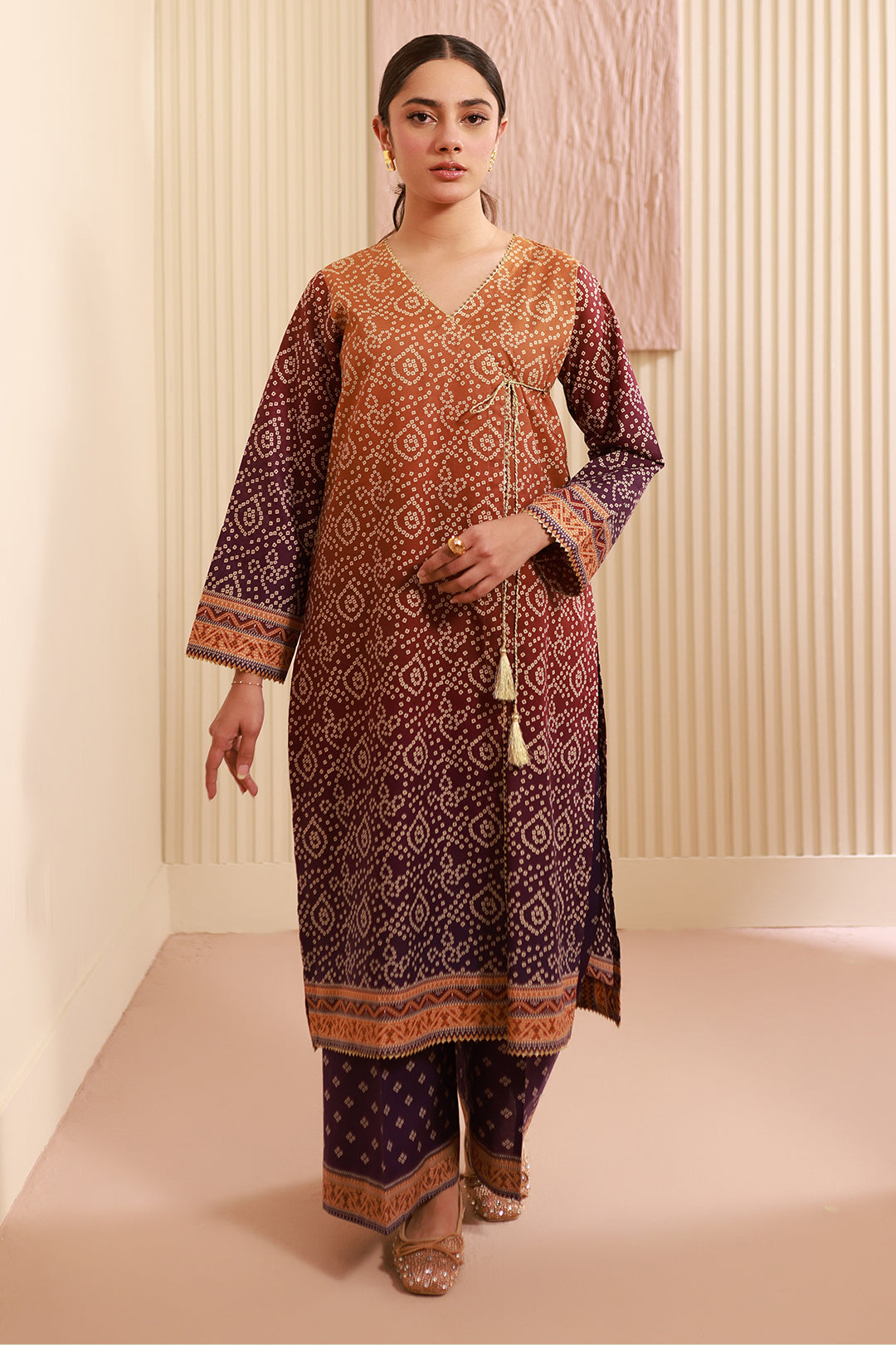 Zellbury | Unstitched 2 Piece Cambric | Shirt Shalwar - 0607 - House Of Zarish