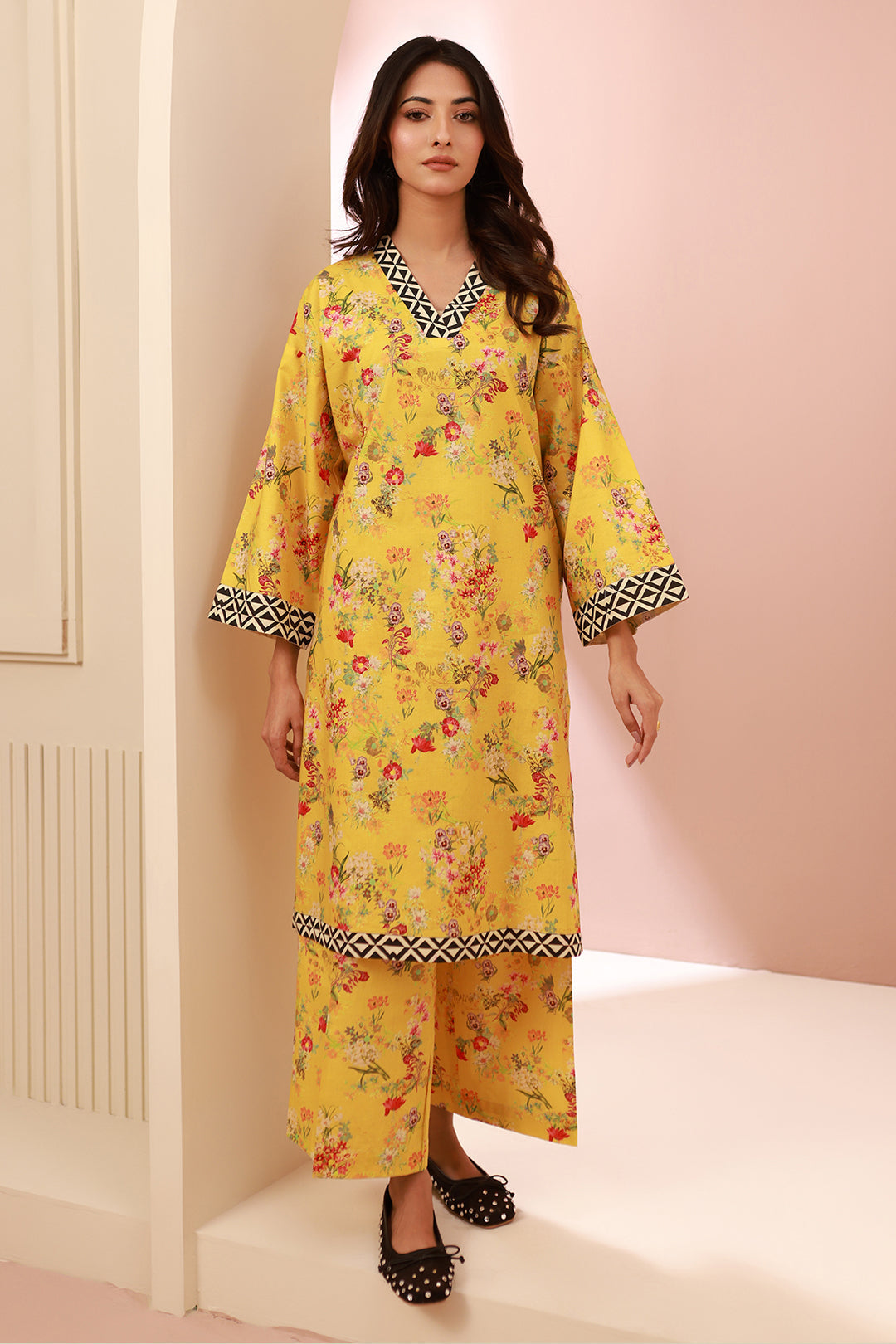 Zellbury | Unstitched 2 Piece Cambric | Shirt Shalwar - 0609 - House Of Zarish