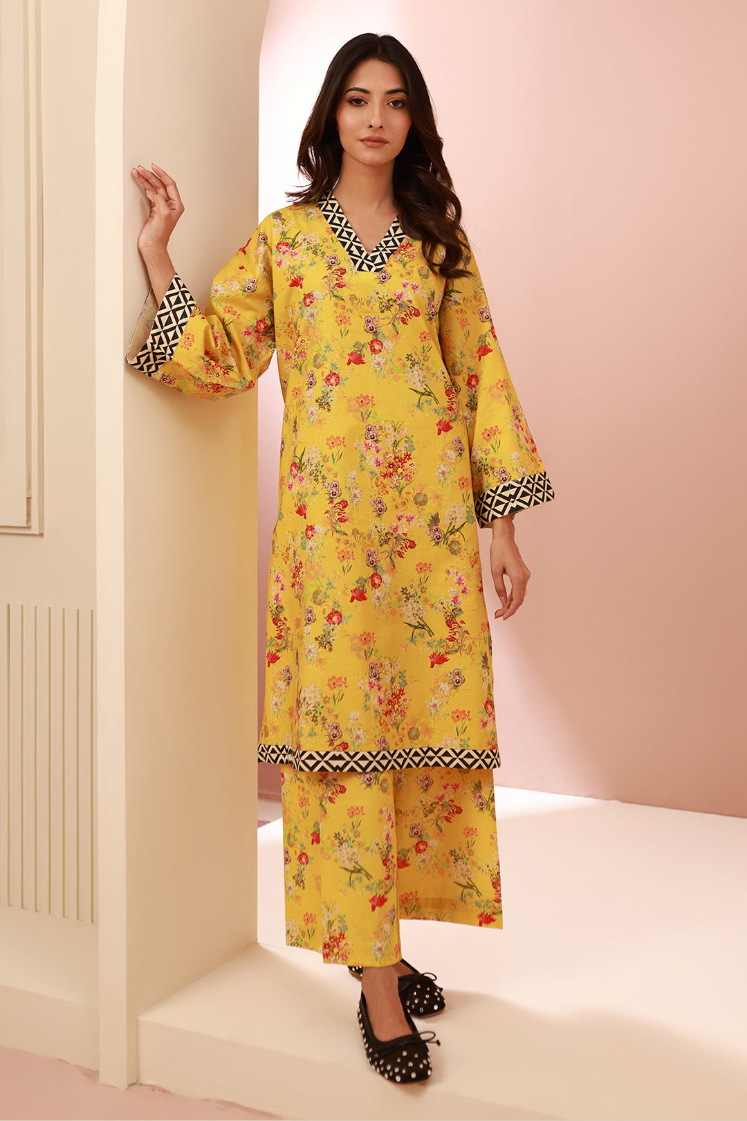 Zellbury | Unstitched 2 Piece Cambric | Shirt Shalwar - 0609 - House Of Zarish