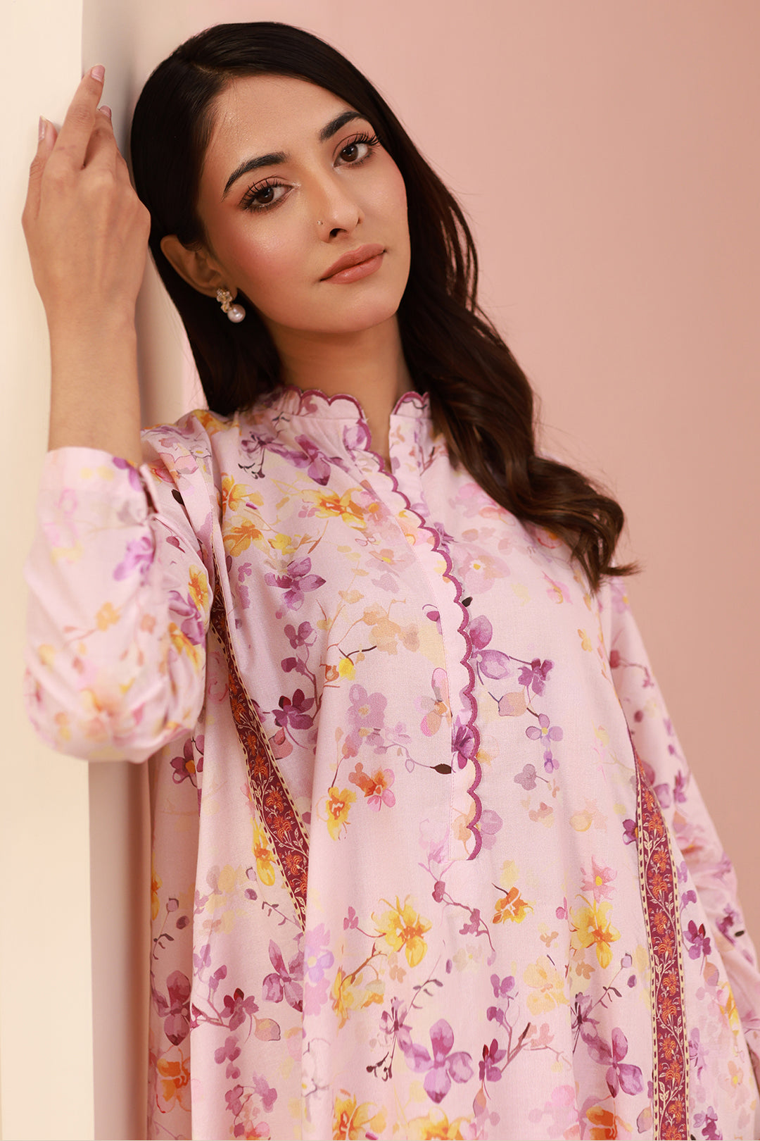 Zellbury | Unstitched 2 Piece Cambric | Shirt Shalwar - 0610 - House Of Zarish