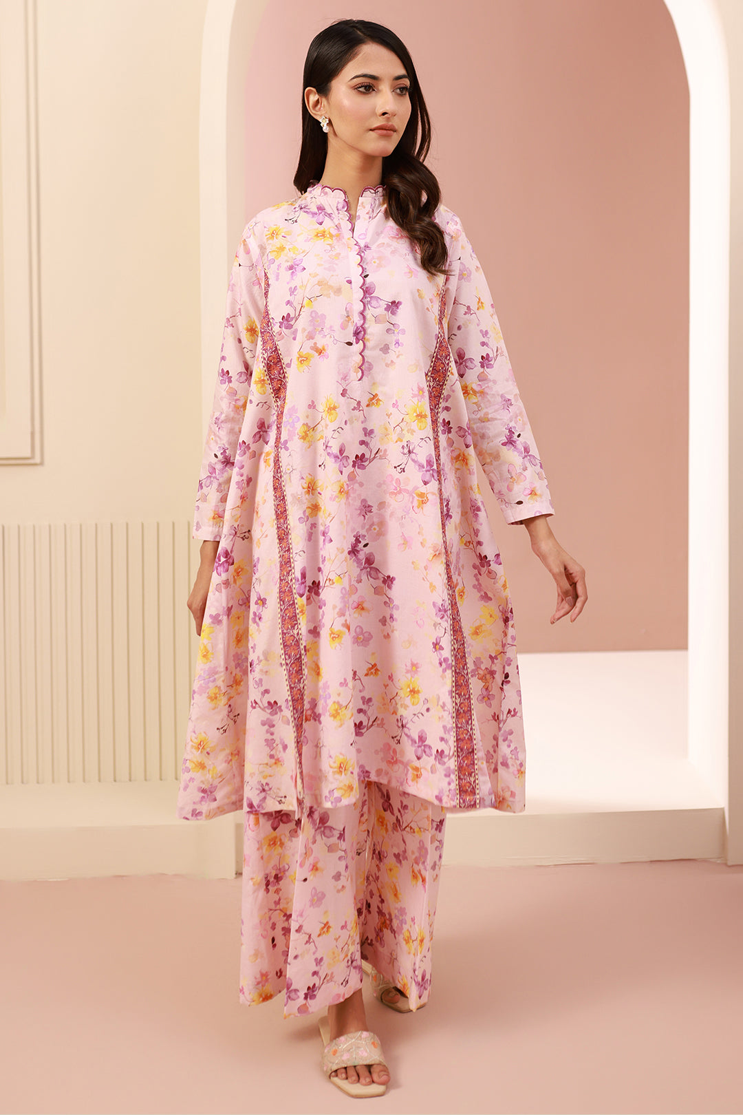 Zellbury | Unstitched 2 Piece Cambric | Shirt Shalwar - 0610 - House Of Zarish