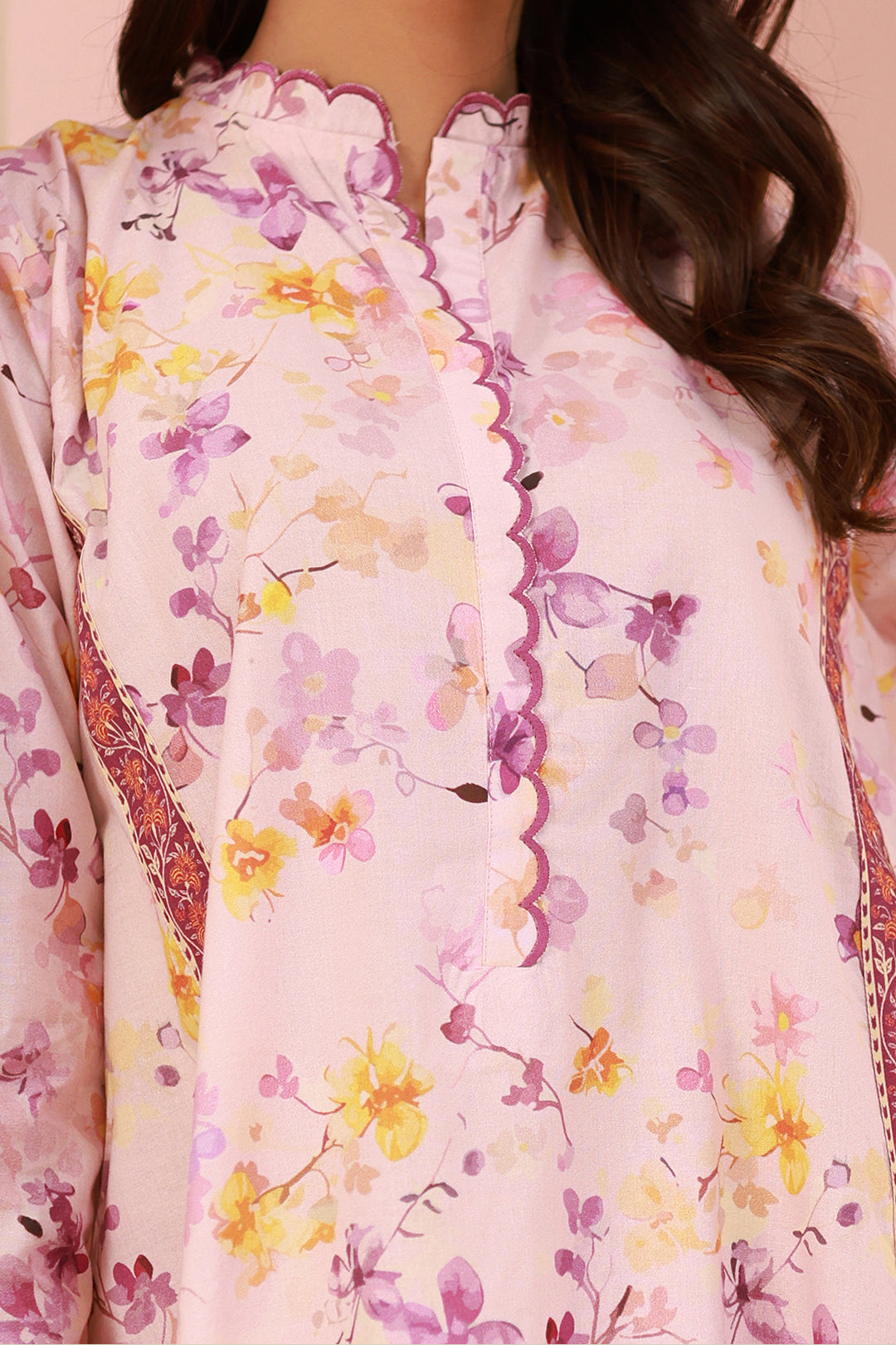 Zellbury | Unstitched 2 Piece Cambric | Shirt Shalwar - 0610 - House Of Zarish