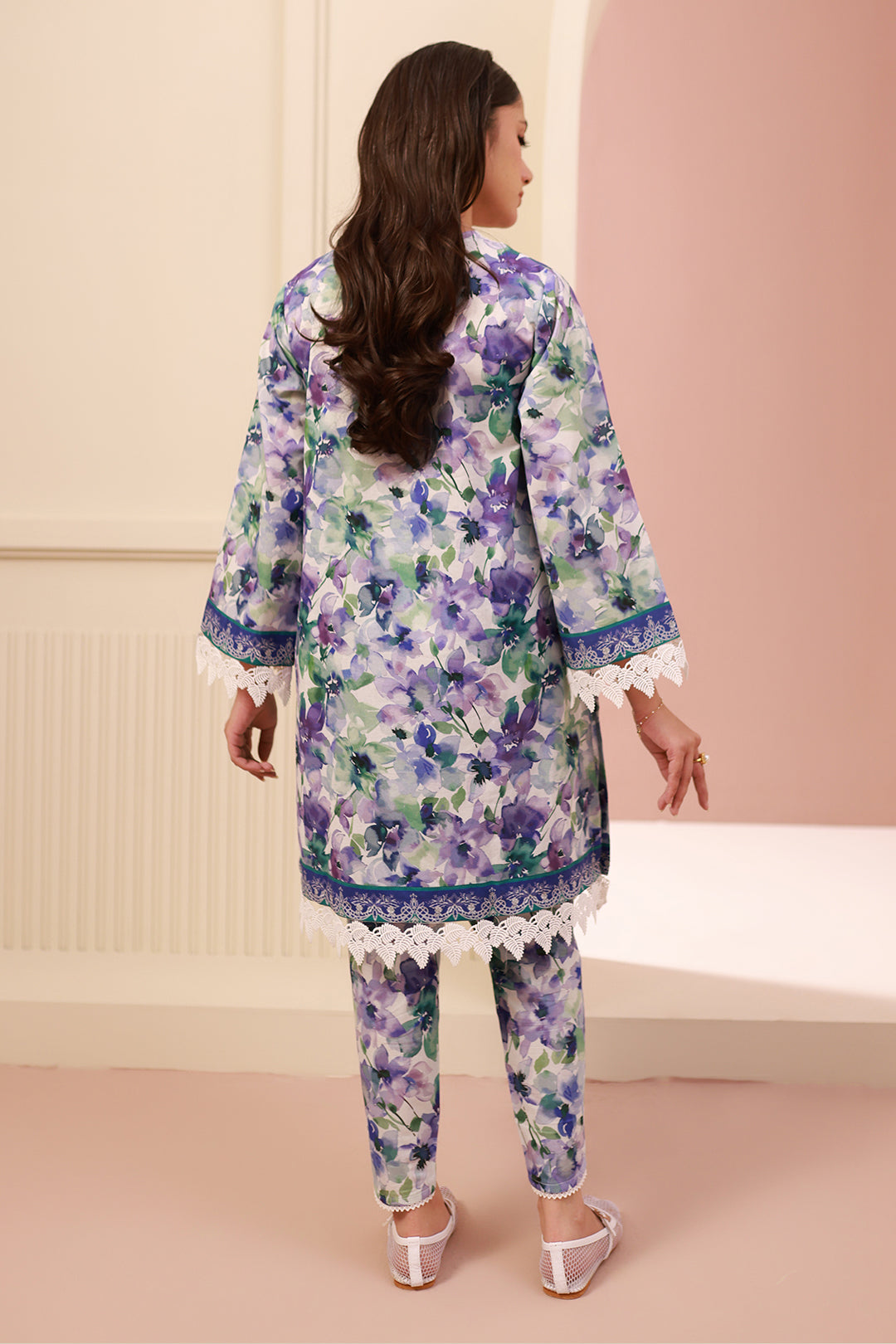Zellbury | Unstitched 2 Piece Cambric | Shirt Shalwar - 0613 - House Of Zarish