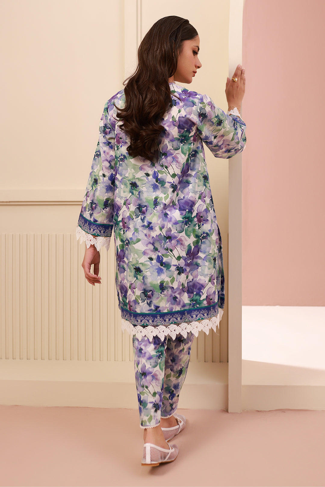 Zellbury | Unstitched 2 Piece Cambric | Shirt Shalwar - 0613 - House Of Zarish