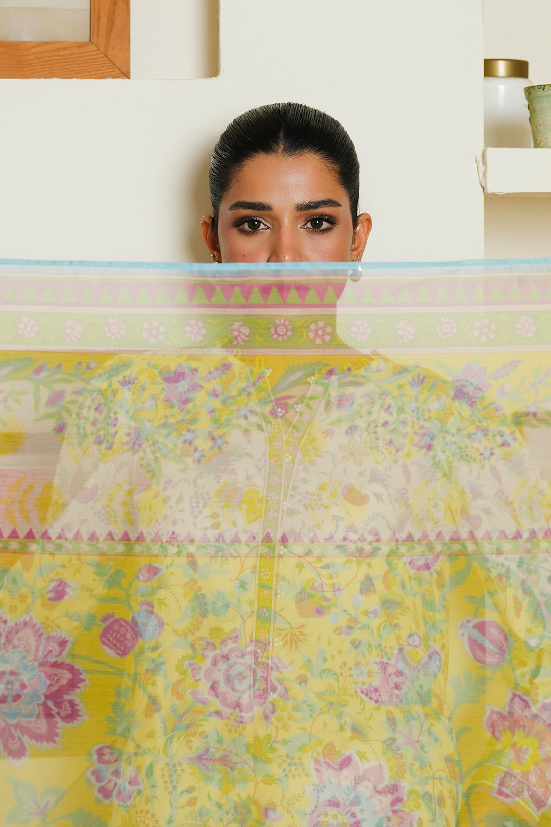 Zellbury | Unstitched 3 Piece Cambric | Shirt Shalwar Dupatta - 0032 - House Of Zarish
