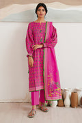 Zellbury | Unstitched 3 Piece Cambric | Shirt Shalwar Dupatta - 0037 - House Of Zarish