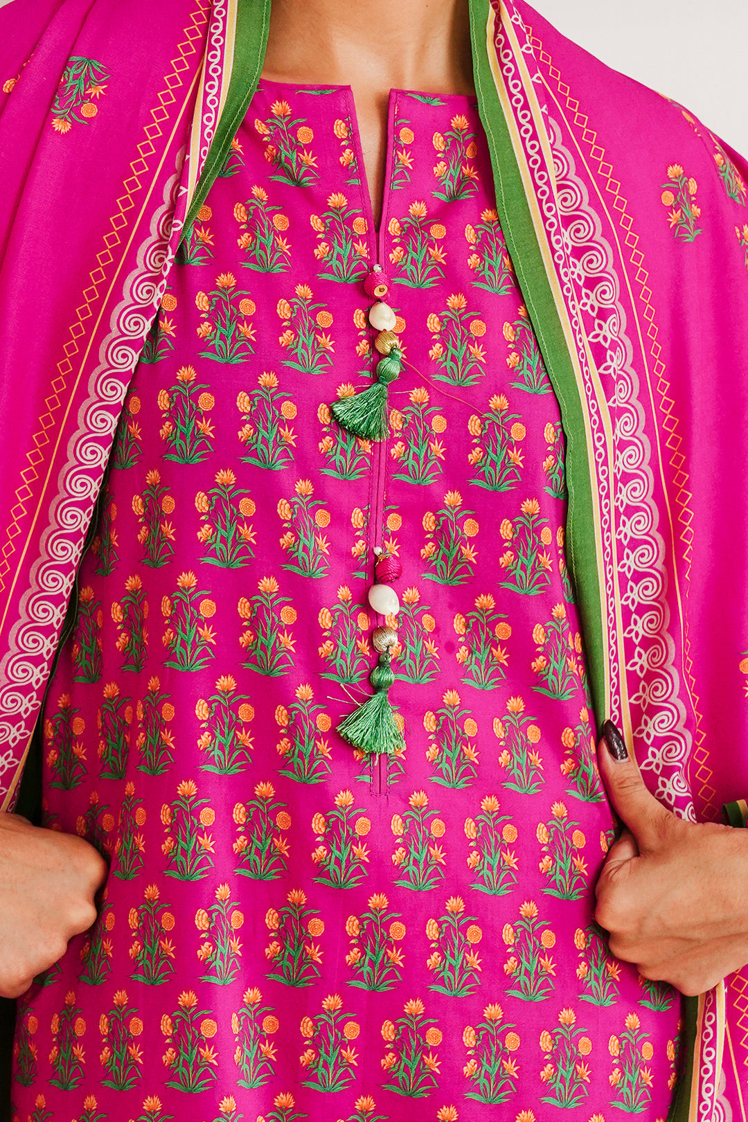 Zellbury | Unstitched 3 Piece Cambric | Shirt Shalwar Dupatta - 0037 - House Of Zarish