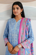 Zellbury | Unstitched 3 Piece Cambric | Shirt Shalwar Dupatta - 0039 - House Of Zarish