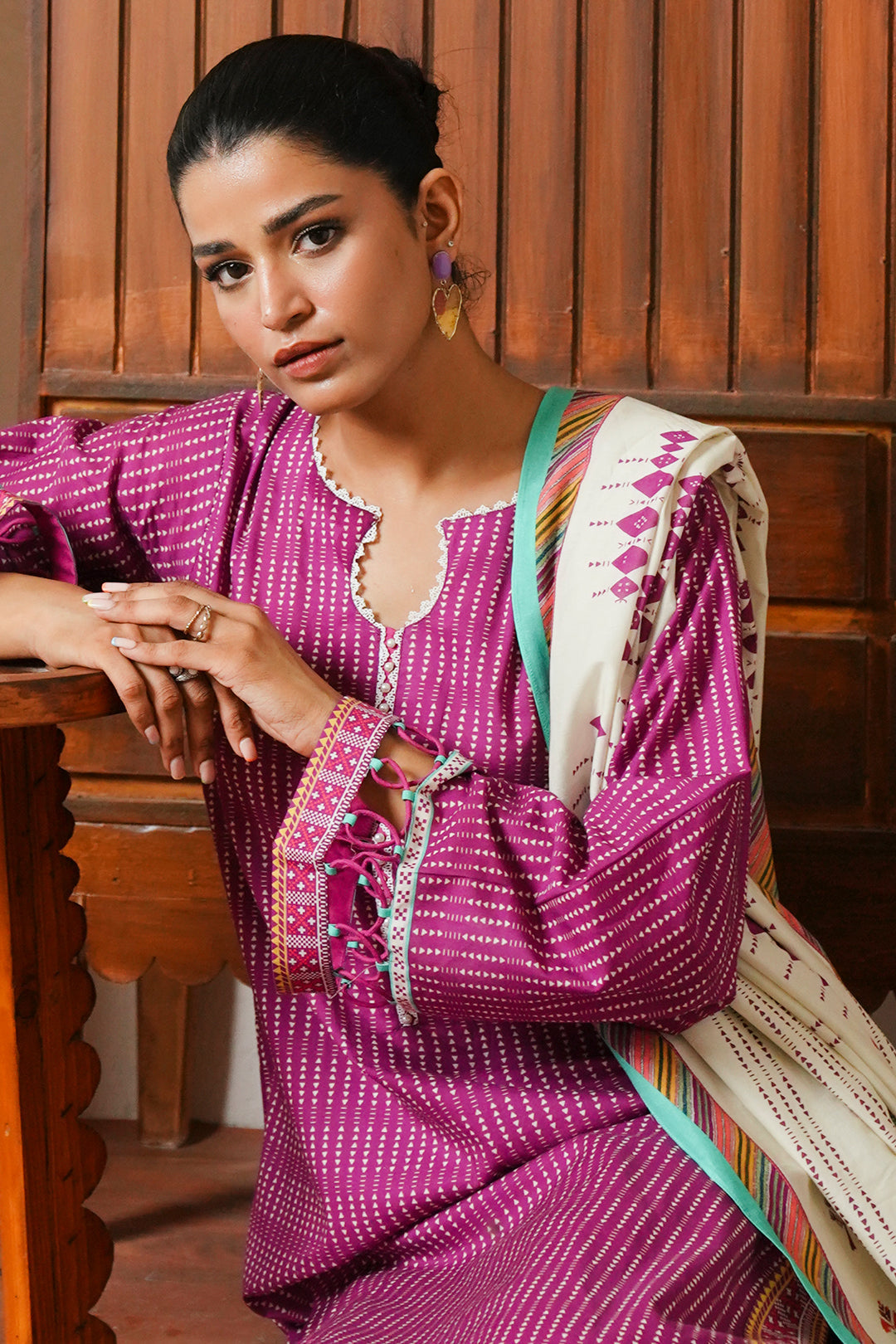 Zellbury | Unstitched 3 Piece Cambric | Shirt Shalwar Dupatta - 0052 - House Of Zarish