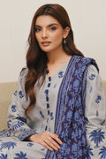 Zellbury | Unstitched 3 Piece Cambric | Shirt Shalwar Dupatta - 0056 - House Of Zarish