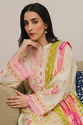 Zellbury | Unstitched 3 Piece Cambric | Shirt Shalwar Dupatta - 0057 - House Of Zarish