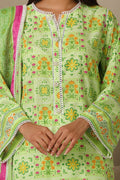 Zellbury | Unstitched 3 Piece Cambric | Shirt Shalwar Dupatta - 0115 - Libasekhas